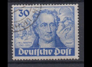 Berlin 63 Geburtstag Johann W. v. Goethe 30 Pf gestempelt /2