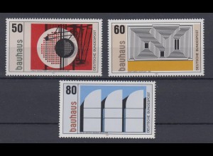 Bund 1164-1166 Bauhaus 50 Pf, 60 Pf, 80 Pf postfrisch