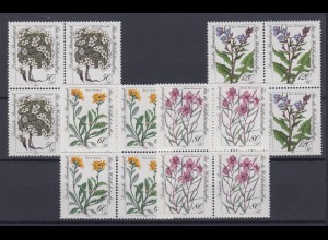 Bund 1188-1191 4er Block Gefährtdete Alpenblumen kompl. Satz postfrisch