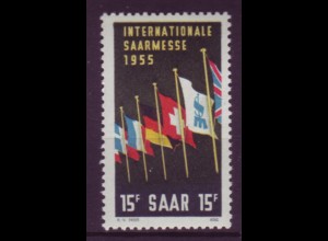 Saarland 359 Freimarke 15 Fr postfrisch 