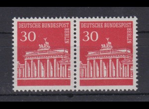 Berlin 288 waagerechtes Paar Brandenburger Tor postfrisch
