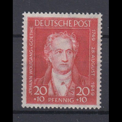 Amerikanische+Britische Zone 109 Johann Wolfgang v. Goethe 20+10 Pf postfrisch