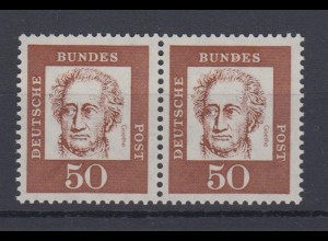 Bund 356y waagerechtes Paar Bedeutende Deutsche 50 Pf postfrisch