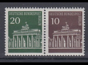 Berlin 287/286 Zusammendruck W41 Brandenburger Tor 20/10 Pf postfrisch
