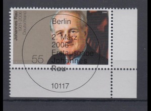 Bund 2528 Eckrand rechts unten Tod von Johannes Rau 55 C ESST Berlin