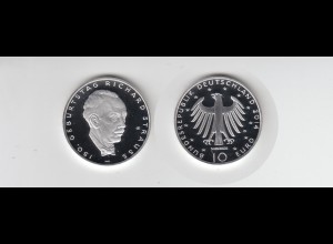Silbermünze 10 Euro spiegelglanz 2014 150. Geburtstag Richard Strauss 