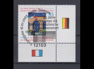 Bund 2311 Eckrand rechts unten deutsch französische Zusammenarbeit ESST Berlin