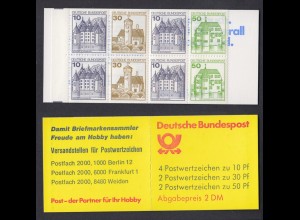 Bund Markenheftchen 22 I ah Burgen + Schlösser 1980 postfrisch 