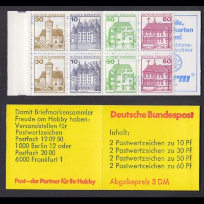 Bund Markenheftchen 23c Burgen + Schlösser 1982 postfrisch 