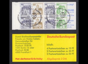 Bund Markenheftchen 22 I a Burgen + Schlösser 1980 Sonderstempel Bonn 6.6.1980