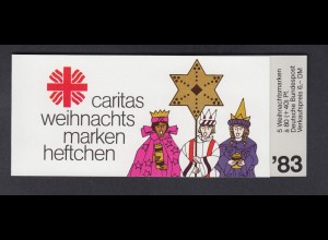 Bund Caritas Weihnachten Markenheftchen 5x 1196 80+ 40 Pf 1983 postfrisch 
