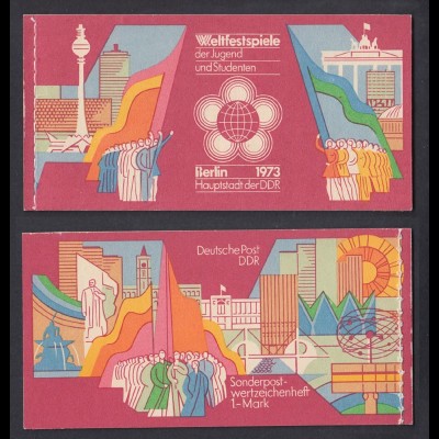 DDR Markenheftchen 7.1 Weltfestspiele der Jugend 1973 postfrisch 
