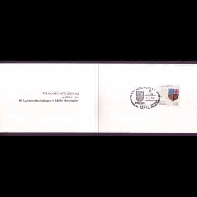 Bund 1712 Ministerkarte Saarland 1994 ESST
