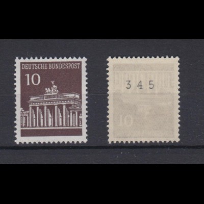 Bund 506 v RM ungerade Nummer Brandenburger Tor 10 Pf postfrisch