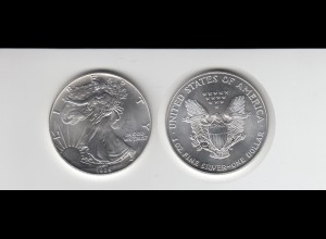 Silbermünze 1 OZ USA Liberty 1 Dollar 1995 