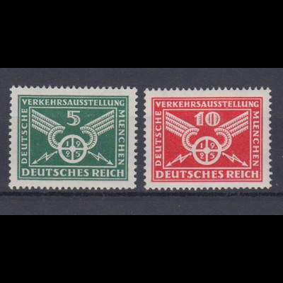 Deutsches Reich 370-371 Deutsche Verkehrs Ausstellung München 5 Pf + 10 Pf **