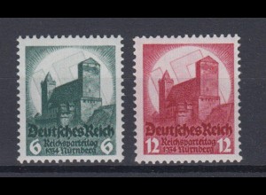 Deutsches Reich 546-547 Reichsparteitag in Nürnberg 6 Pf + 12 Pf postfrisch