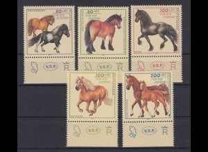 Bund 1920-1924 mit Unterrand Jugend Pferderassen 1997 postfrisch