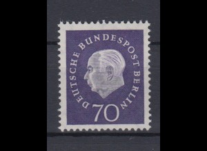 Berlin 186 Theodor Heuss 70 Pf postfrisch 