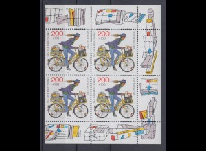 Bund 1814 Eckrand rechts 4er Block Tag der Briefmarke 200+ 120 Pf postfrisch