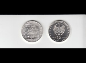 Silbermünze 10 Euro stempelglanz 2010 Konrad Zuse 