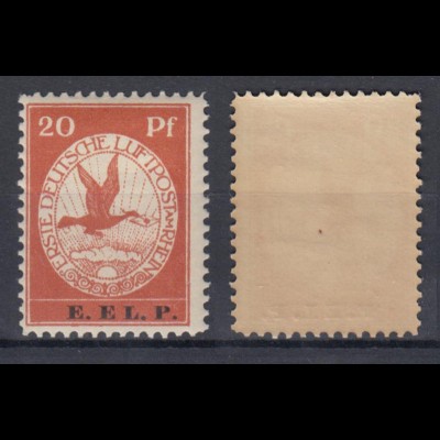 Deutsches Reich VI Flugpostmarke E.EL.P. 20 Pf postfrisch