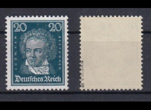 Deutsches Reich 392x Ludwig van Beethoven 20 Pf postfrisch geprüft Schlegel