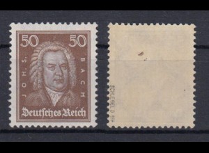 Deutsches Reich 396 Johann Sebastian Bach 50 Pf postfrisch geprüft Schlegel D.