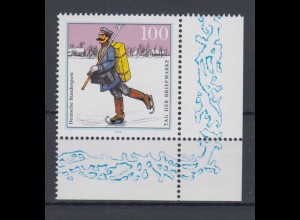 Bund 1764 Eckrand rechts unten Tag drer Briefmarke 100 Pf postfrisch