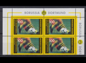 Bund 1833 Eckrand oben 4er Block Fußballmeister Borussia Dortmund 1995 100 Pf **