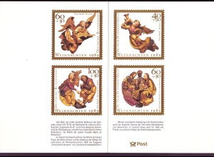 Bund 1442-1443 + Berlin 858-859 Jahresgabe Sammler-Service Weihnachten 1989 
