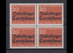 Bund 396 4er Block 400 Jahre Heidelberger Katechismus 20 Pf postfrisch