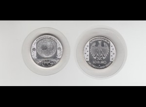 Silbermünze 10 Euro stempelglanz 2008 Nebra Himmelsscheibe 