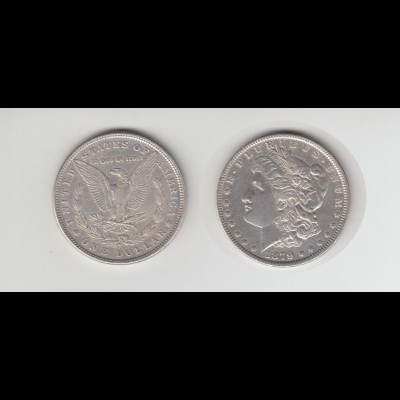 Silbermünze USA Morgan 1 Dollar 1879