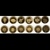 6 Goldmünzen 20 Euro 2010-2015 Deutscher Wald komplett in Holzschatulle 