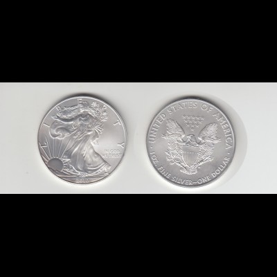 Silbermünze 1 OZ USA Liberty 1 Dollar 2010