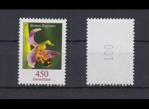 Bund 3191 RM mit gerade Nummer Blumen Bienen-Ragwurz 450 Cent postfrisch