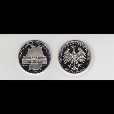 Medaille Deutschland Einig Vaterland 1990 in Kapsel /M29