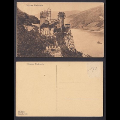 Ansichtskarte Schloss Rheinstein Karte nicht gelaufen