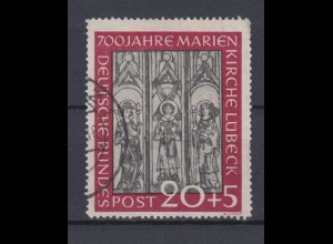Bund 140 700 Jahre Marienkirche Lübeck 20+ 5 Pf gestempelt /2