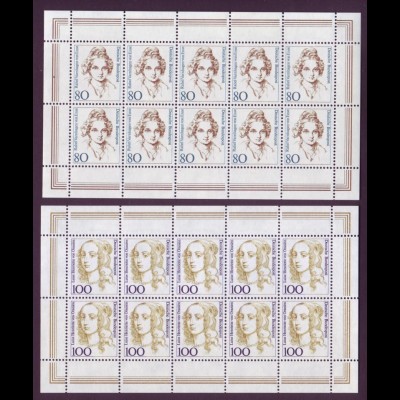 Bund 1755-1756 10er Bogen Frauen 80 Pf + 100 Pf postfrisch 