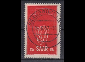 Saarland 318 Freimarke 15 Fr gestempelt (1) 