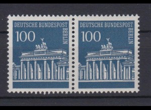 Berlin 290 waagerechtes Paar Brandenburger Tor 100 Pf postfrisch