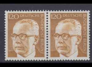 Berlin 395 waagerechtes Paar Dr. Gustav Heinemann 120 Pf postfrisch
