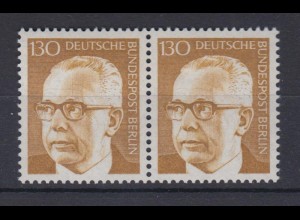 Berlin 429 waagerechtes Paar Dr. Gustav Heinemann 130 Pf postfrisch
