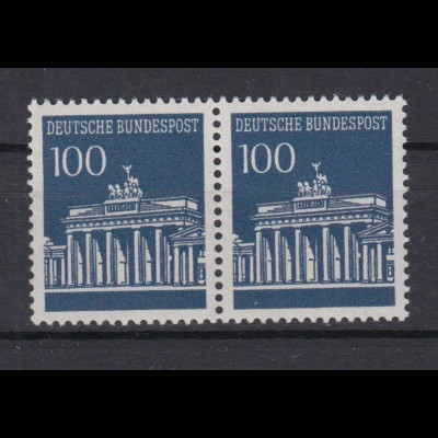 Bund 510 waagerechtes Paar Brandenburger Tor 100 Pf postfrisch
