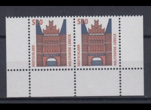 Bund 1938 Eckrand links + rechts unten waagerechtes Paar SWK 510 Pf postfrisch