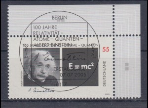 Bund 2475 Eckrand rechts oben Albert Einstein 55 C ESST Berlin