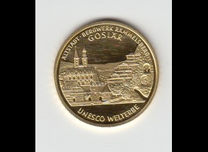 Goldmünze 100 Euro 2008 UNESCO Weltkulturerbe Altstadt Goslar