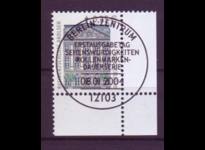 Bund 2374 Eckrand rechts unten SWK 25 Cent mit Ersttagsstempel Berlin
